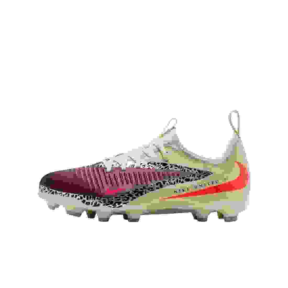 Nike United Jr. Phantom 6 Low Academy FG Grade School Kids' "Burgundy Crush/Fossil/Red" Soccer Cleat